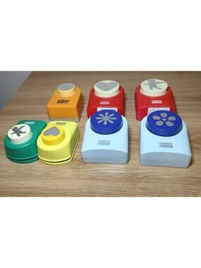 Paper Punches Marvy Uchida & McGill Craftivity 5 Medium 2 Small Shapes Lot Of 7